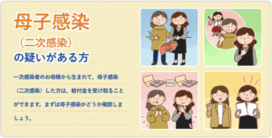 母子感染の疑いがある方